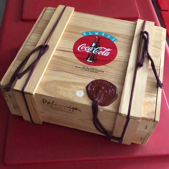 Coca-Cola Ornaments Holiday 🎁 vintage! like new! original box! 3 glass ornaments - Picture 4 of 17